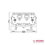اسپرسو ساز بیزرا ویکتوریا مدل BEZZERA VICTORIA RED دو گروپ