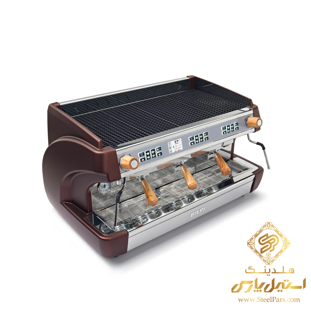 خرید اسپرسوساز سه گروپ نمایشگر دار طرح چوب بی پی Biepi MC-1 PRO