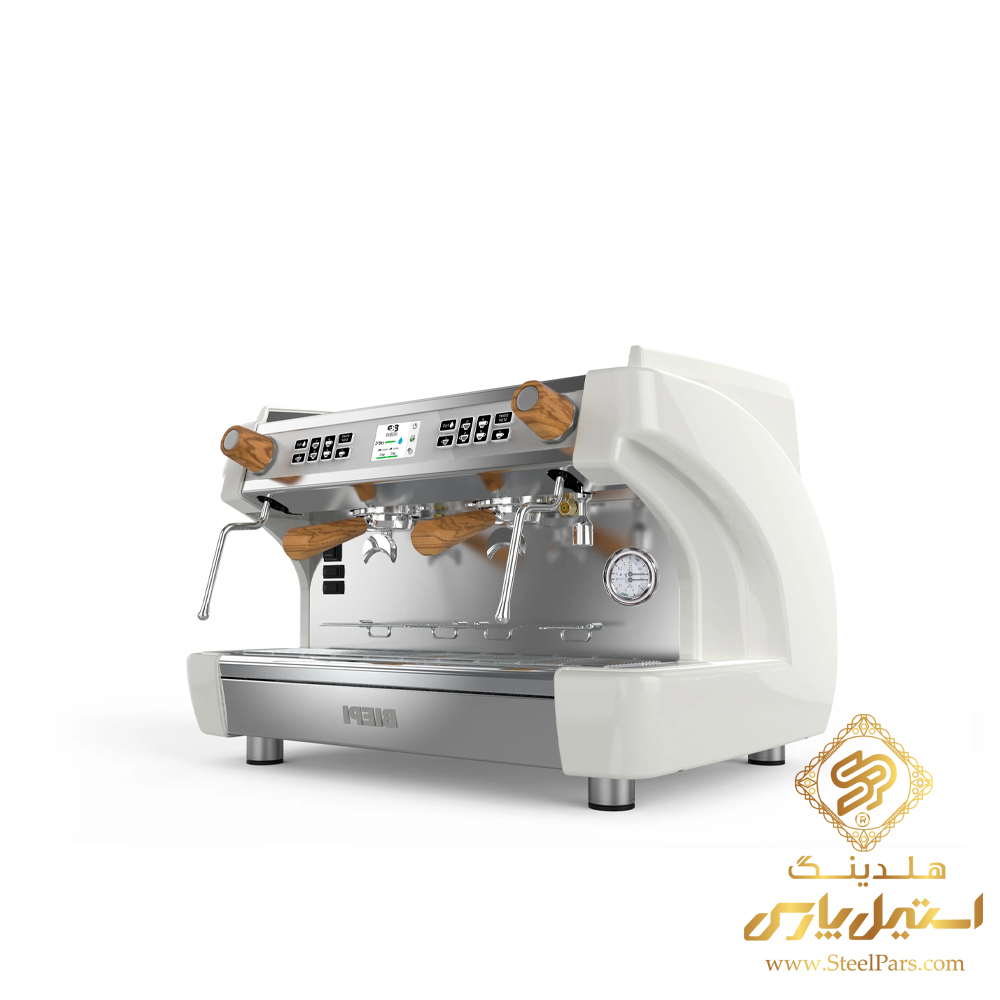 خرید اسپرسوساز دو گروپ نمایشگر دار طرح چوب بی پی Biepi MC-1 PRO