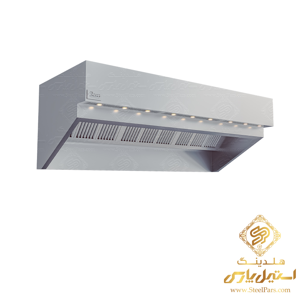 هود صنعتی دو جداره چراغ دار